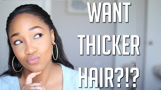 How to Thicken Your Hair Naturally  Growing Long Healthy Relaxed Hair [upl. by Olnek270]