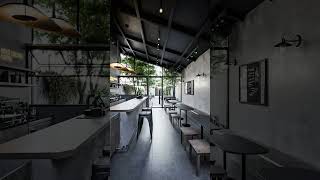 Modern Coffee Shop Design  تصميم مقهى معاصر [upl. by Haukom]