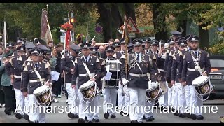 Klompenfest 2024 in GrevenbroichElsen Aufmarsch zur Regimentabnahme [upl. by Orvas]