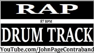 Rap Hip Hop Drum Track Beat DRUMS ONLY 87 bpm [upl. by Nerb629]