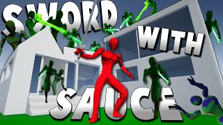 ATTACK OF THE ZOMBIE NINJAS  Workshop Levels  Sword With Sauce Alpha Gameplay [upl. by Raddy252]