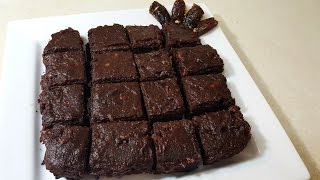 Date Brownies Healthier Alternative No Sugar Only Dates [upl. by Leumas]