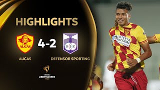 AUCAS vs DEFENSOR SPORTING 42  RESUMEN  CONMEBOL LIBERTADORES SUB 20 2024 [upl. by Leavitt]