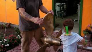 DIY Boat Propeller  Part 9  Machining and Balancing [upl. by Nnylarac]