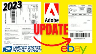 How To Rotate 4x6 Shipping Labels  eBay and USPS 2023 Adobe UPDATE [upl. by Mallorie856]