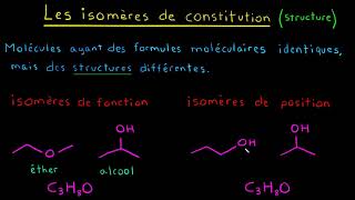 Les isomères de constitutions [upl. by Eceinert173]