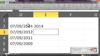 Excel extraer año de una fecha [upl. by Witte]