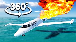 360° VR  Plane Crash Experience [upl. by Airot]