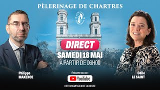 🔴 CHARTRES TAPPELLE  LA MESSE DE LANCEMENT DU 42e PÈLERINAGE DE CHARTRES [upl. by Cirdet]