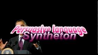 Persuasive language Barack Obamas use of syntheton [upl. by Nelluc]