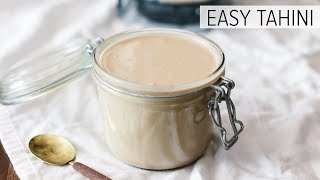 EASY TAHINI SUPER CREAMY  the best tahini recipe [upl. by Eylrahc724]