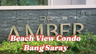 GREAT BEACH VIEW CONDO FOR RENT BANG SARAY lowseason Price Much Cheaper Near PATTAYA [upl. by Mchail523]