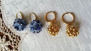 Aretes De Pentabola paso a paso con Cecy Love Bisuteria [upl. by Lilahk283]