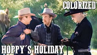 Hopalong Cassidy  Hoppys Holiday  EP05  COLORIZED  William Boyd  Family [upl. by Eciryt]