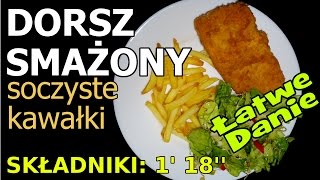 Łatwe danie  Dorsz smażony Mega prosty [upl. by Emma]