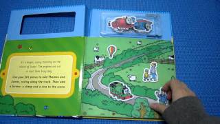 湯瑪仕 玩具書 My Felt Play Book  Thomas amp Friends  厚頁 魔鬼氈小玩具【🎈愛米粒小舖】 [upl. by Ellerad]