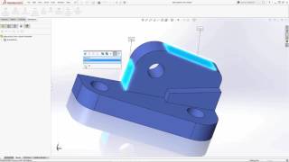 SOLIDWORKS  DimXpert Intersection Lines [upl. by Pouncey]