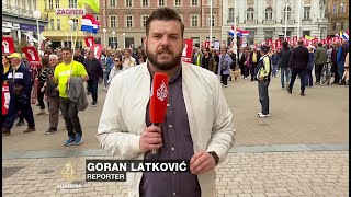 Protesti opozicije u Hrvatskoj [upl. by Shirl]