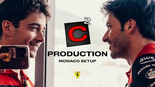 Monaco Paddock Tour with Charles Leclerc and Carlos Sainz [upl. by Matthia138]