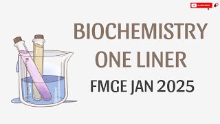 BIOCHEMISTRY EXTRA MILES FMGE [upl. by Naeloj]