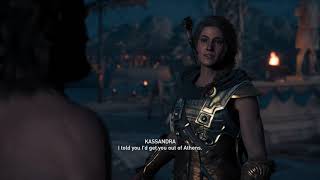 Assassins Creed Odyssey  Escape From Athens Meditation Tutorial Phidius Port Cutscene 2018 [upl. by Esmond]