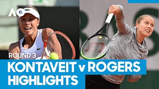 Anett Kontaveit vs Shelby Rogers Match Highlights 3R  Australian Open 2021 [upl. by Leelah]