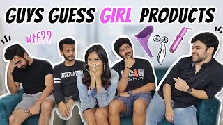 Quizzing BOYS On Feminine Products  Guy Friends Guess GIRL Products [upl. by Oakley635]