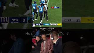 NFL ref announces penalty in german  in Germany [upl. by Anelahs]