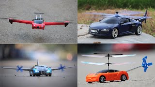 4 Amazing DIY Toys  4 Amazing RC TOYs Ideas  Airplane Car  Drone Car  Helicopter Car [upl. by Kcyred]