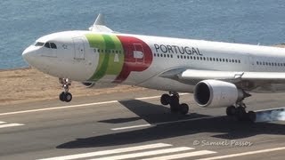 Busy Morning at Madeira Airport  B757 A321 A330 [upl. by Oslec283]