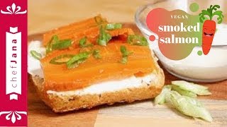 Vegan lox smoked salmon and vegan cream cheese sandwich [upl. by Mieka771]