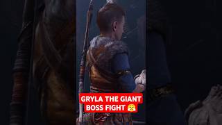 GRYLA THE GIANT BOSS FIGHT godofwarragnarok godofwar [upl. by Litnahc183]