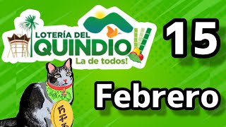 Resultado LOTERIA DEL QUINDIO Jueves 15 de Febrero de 2024 [upl. by Marga]