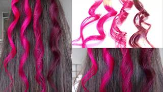 Cómo usar un tinte fantasía rosa fucsia sobre un cabello sin decolorar Fuschia Shock [upl. by Ainoet]