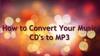 How to Convert Music CD to MP3 Free [upl. by Oicnaneb298]