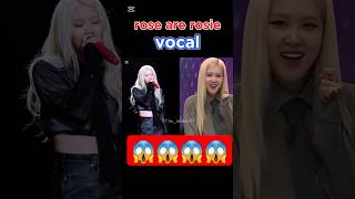 rose are rosie😱😱vocal  next level voice 🔥🤌🏻 blackpink kpop rose rosesarerosie singer fyp [upl. by Akirdnahs]