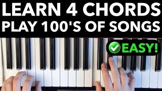 Learn 4 Chords  Quickly Play Hundreds of Songs EASY VERSION [upl. by Namrehs]