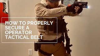 HOW TO PROPERLY WEAR GCODE OPERATOR TACTICAL BELT WITH LEG DROP RTI WHEEL  MCKINATEC HOLSTERS 4K [upl. by Agiaf504]