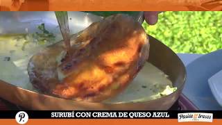 SURUBI CON CREMA DE QUESO AZUL [upl. by Nosemyaj]