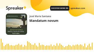 Mandatum novum [upl. by Riem]