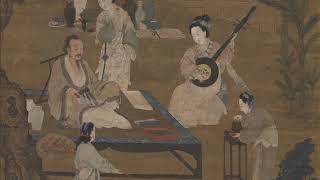 Qiu Ying 仇英  Scrolls  Guqin music [upl. by Tarabar]