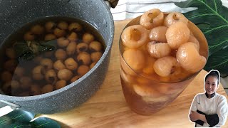 Refreshing Summer Drink • Thai Style Longan Juice • Nam Lum Yai ThaiChef Food [upl. by Baptista]