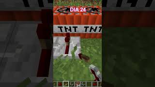 Explotando una TNT por DIA  DIA 24 minecraft viralvideos shorts gaming minecraftmemes [upl. by Anehs606]