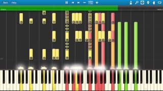 Ravel  Bolero Piano Tutorial  How to play  Synthesia [upl. by Maretz]