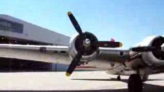 B17G Flying Fortress engine startup and taxi [upl. by Alastair]