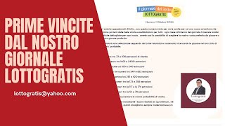 Prime vincite dal nostro giornale lotto [upl. by Aicelaf]