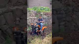 mini tractor machine for plowing rice fields shorts [upl. by Eila210]