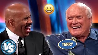 Terry Bradshaws Funniest Moments on Celebrity Family Feud With Steve Harvey [upl. by Ferree164]