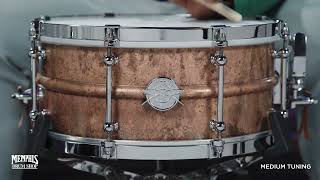 Dunnett Classic 14x65 Model 2N Antique Bronze Snare Drum 65142NABZCR [upl. by Delphine]