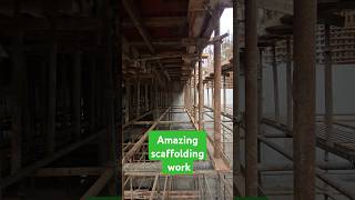 Slab scaffolding work slabreinforcement construction barbendingschedule shorts barbending [upl. by Olivette606]